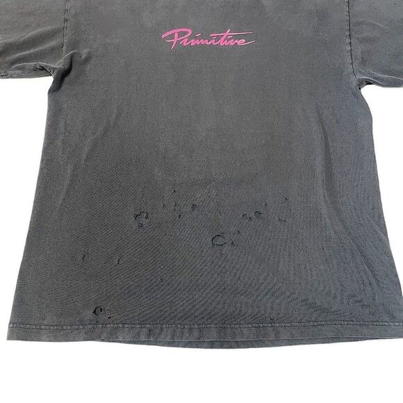 Rick And Morty Vintage T Shirt men's Large Black , Adult Swim L Thrashed - Picture 2 of 7